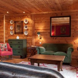 The seating are in one of Bedrooms in Chalet La Varappe, Meribel