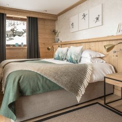 One the luxurious bedrooms in Chalet Serendipity Meribel Village