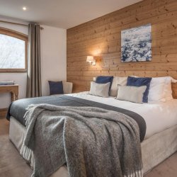 One of the bedrooms in Chalet Iamato Meribel Village