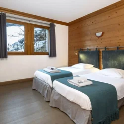 One of the Bedrooms in Chalet Rikiki Courchevel Moriond