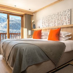 One the luxury bedrooms in Chalet Serendipity Meribel Village