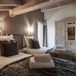 One of the Bedrooms in Chalet Brenettes, Meribel