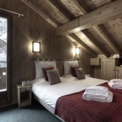 One of the Bedrooms in Chalet Brenettes Meribel