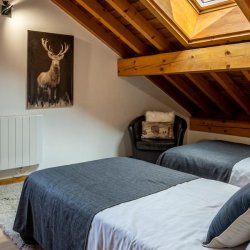 One of the Twin bedrooms in Chalet Blanchot Meribel