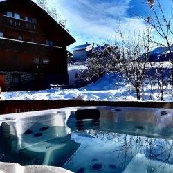 The Outdoor Hot Tub at Chalet Blanchot Meribel