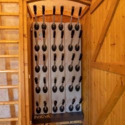 The heated boot rack in Chalet Mira Belum Meribel