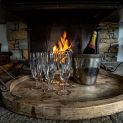 Champagne at Chalet Amarena in Meribel