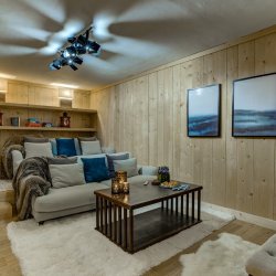 The Cinema room in Chalet La Chouette in Meribel