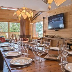 The Dining area in Chalet Eric Meribel Centre