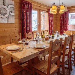 The Dining Room in Chalet Natalette 1 Meribel Mottaret