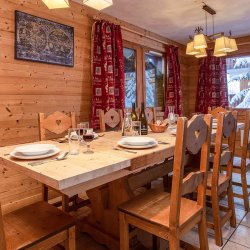 The Dining area in Chalet Natalette II, Meribel Mottaret