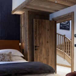 One of the wonderful bedrooms in Chalet Apartment Le Cygne Meribel Centre