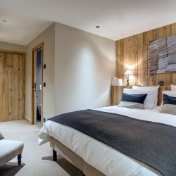 A Lovely bedroom in Chalet Bergeronnette Meribel Nantgerel