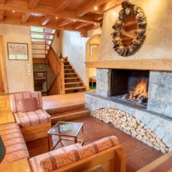 The Fireplace in Chalet Mira Belum Meribel