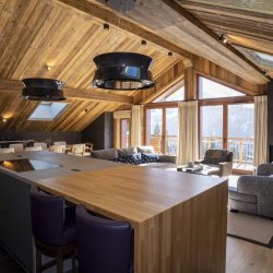 The spacious Penthouse Apartment Le Cygne Meribel Centre