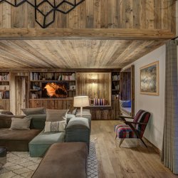 The Spacious Living room in Chalet Bergeronnette Meribel Nantgerel