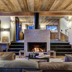 The beautiful Living room in Chalet Bergeronnette in Meribel Nantgerel