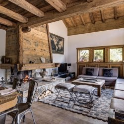 The Spacious Living and dining area in Chalet Amarena Meribel