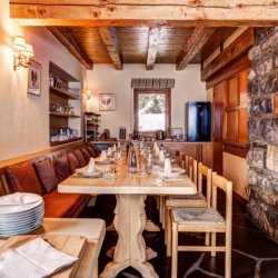 The dining area in Chalet Cecilia Meribel