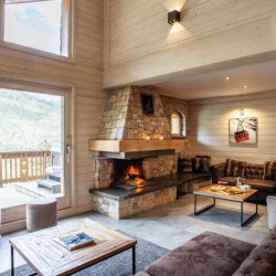 The Spacious living area in Chalet Chardon Meribel