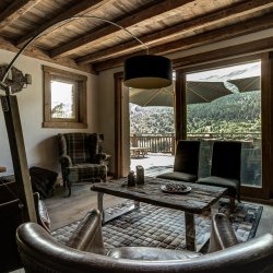 A Seating area in Chalet Amarena Meribel