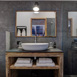 One of the Shower rooms in Chalet Bergeronnette Meribel Nantgerel