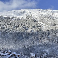 The view from Chalet La Chouettei n Meribel