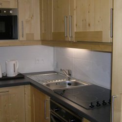 The kitchen area in apartment Aubepine Meribel