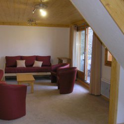 The comfy living room in apartment Aubepine