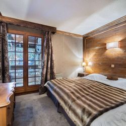 One of the bedrooms in Chalet Colorado in Meribel