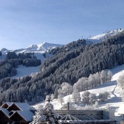 The beautiful mountain view from Chalet Montee in Meribel