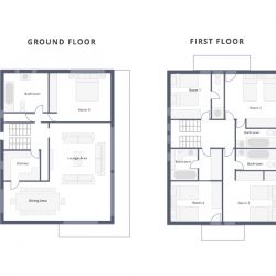 The floor plan, Chalet Cecilia Meribel