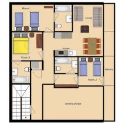 Chalet Nico Floorplan Meribel Mottaret