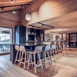 The Kitchen area in Chalet Harmony Meribel