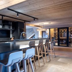 The Kitchen area in Chalet Harmony Meribel