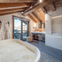 The Bathroom in the Master Bedroom in Chalet Harmony Meribel
