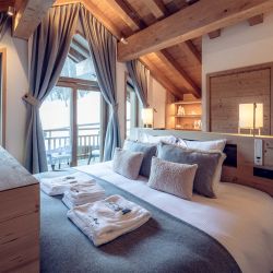 The Master Bedroom in Chalet Harmony Meribel