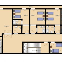 The chalet layout Chalet Natalette 1 Meribel Mottaret