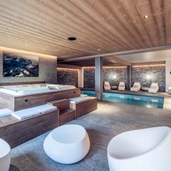 The Hot Tub and pool in Chalet Harmony Meribel