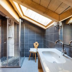 One of the ensuite shower rooms in Chalet Les Sauges Meribel Les Allues