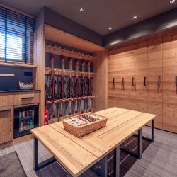 The Ski Room in Chalet Harmony Meribel