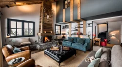 The beautiful Sitting room in Chalet Tomkins Meribel