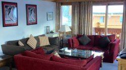 Comfortable and spacious living room in apartment Grand Duc Meribel